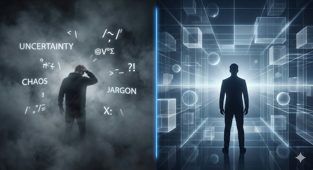 Fog versus Clarity - chaos transforming into structured understanding